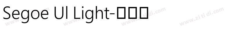 Segoe Ul Light字体转换